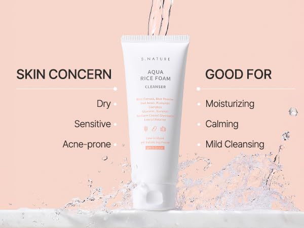 S. Nature AQUA RICE FOAM CLEANSER