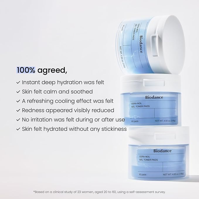 BIODANCE Hydro Cera-Nol Gel Toner Pads