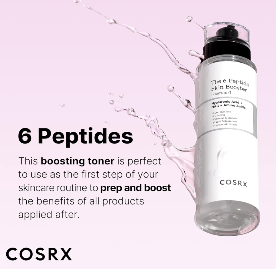 COSRX 6X Peptide Collagen Booster Toner Serum