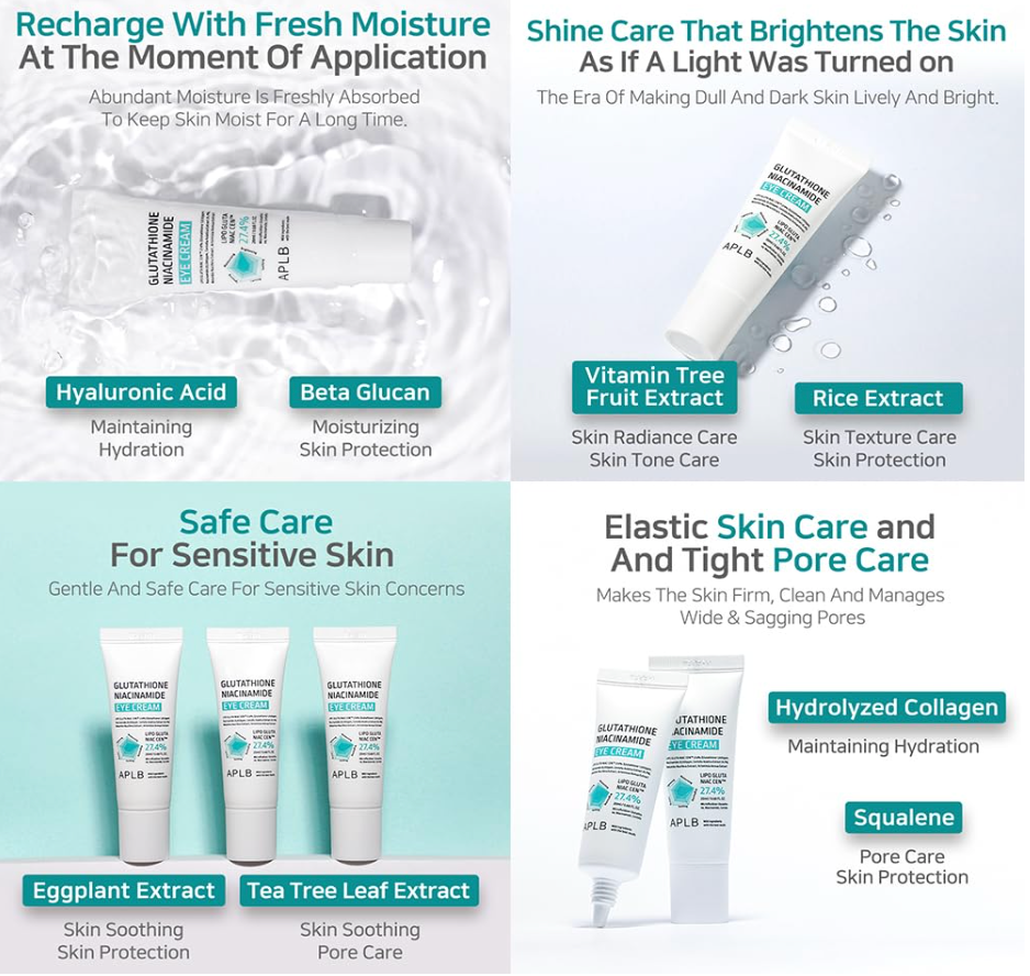 APLB Glutathione Niacinamide Eye Cream