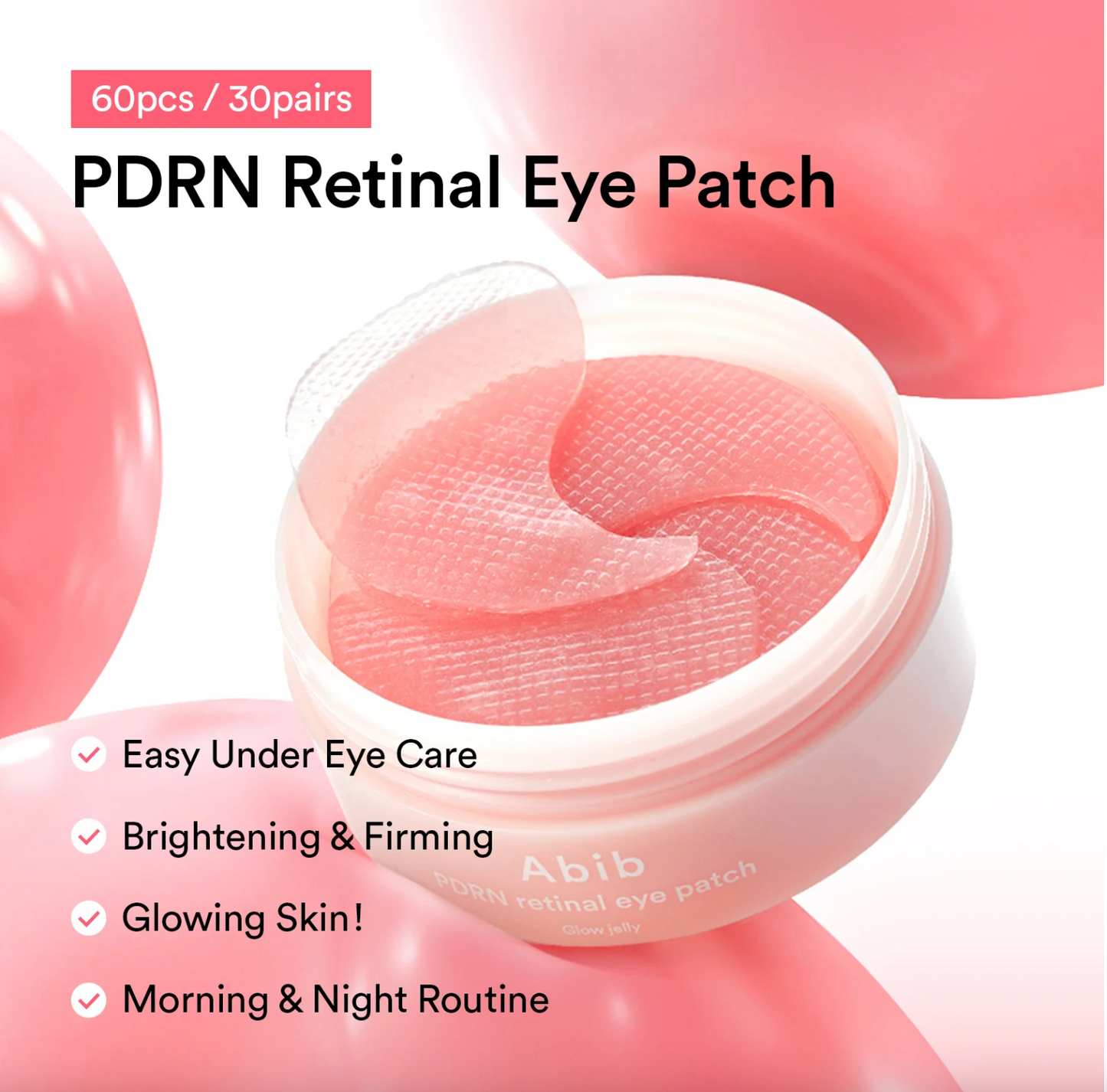 Abib PDRN Retinal Eye Patch Glow Jelly 30 pairs