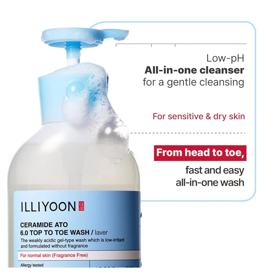 Illiyoon Ceramide Ato 6.0 Top to Toe Wash