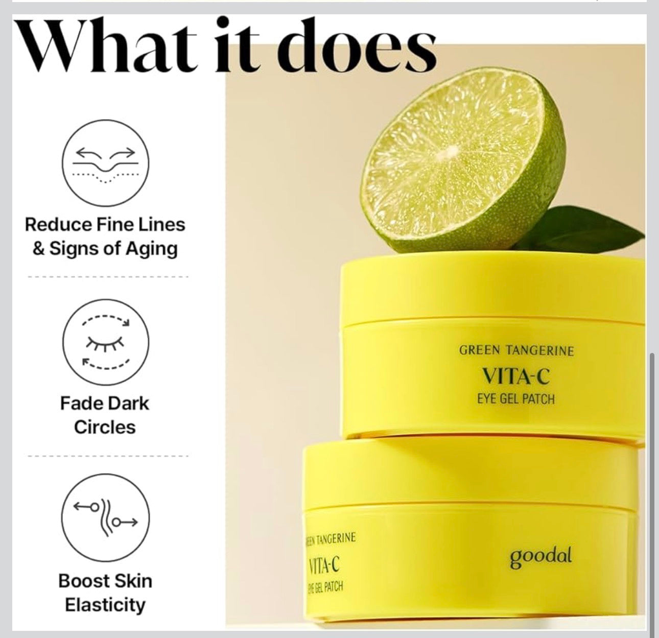 Goodal Green Tangerine Vita C Eye Gel Patch