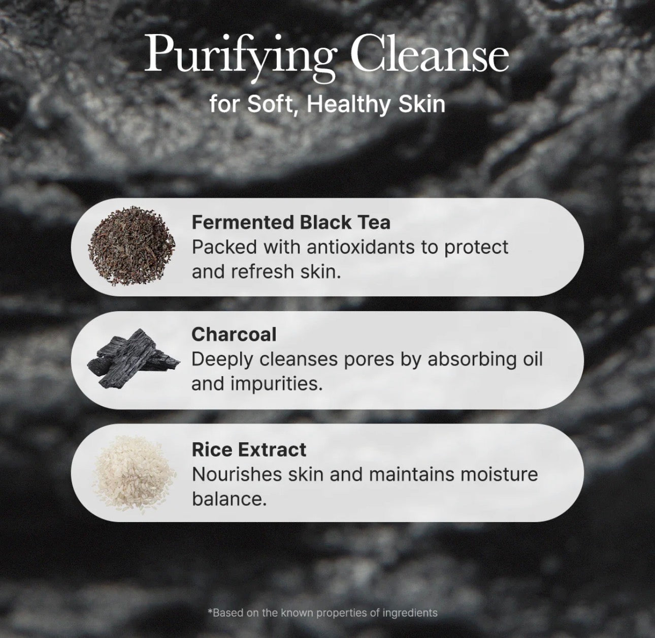 Arencia Black Tea Rice Mochi Cleanser