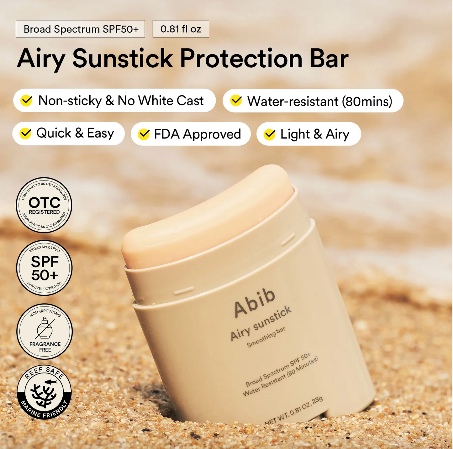 Abib Airy Sunstick Smoothing Bar