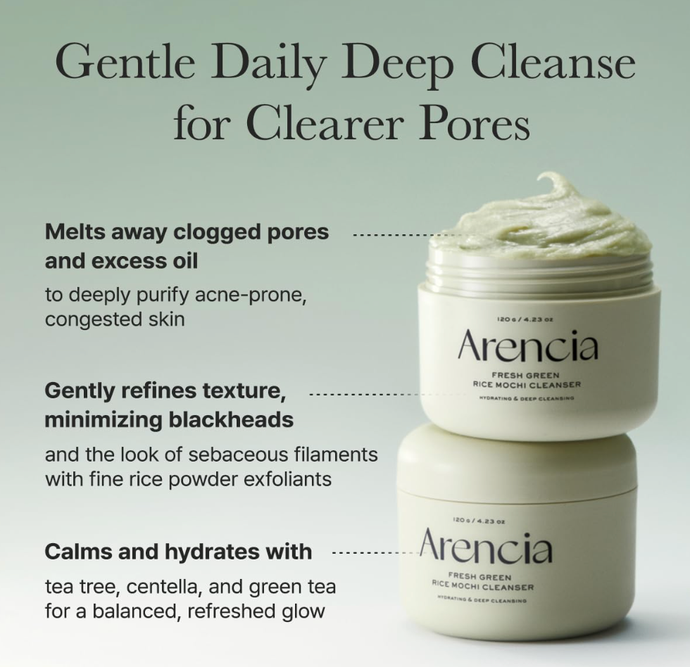 Arencia Fresh Green Rice Mochi Cleanser