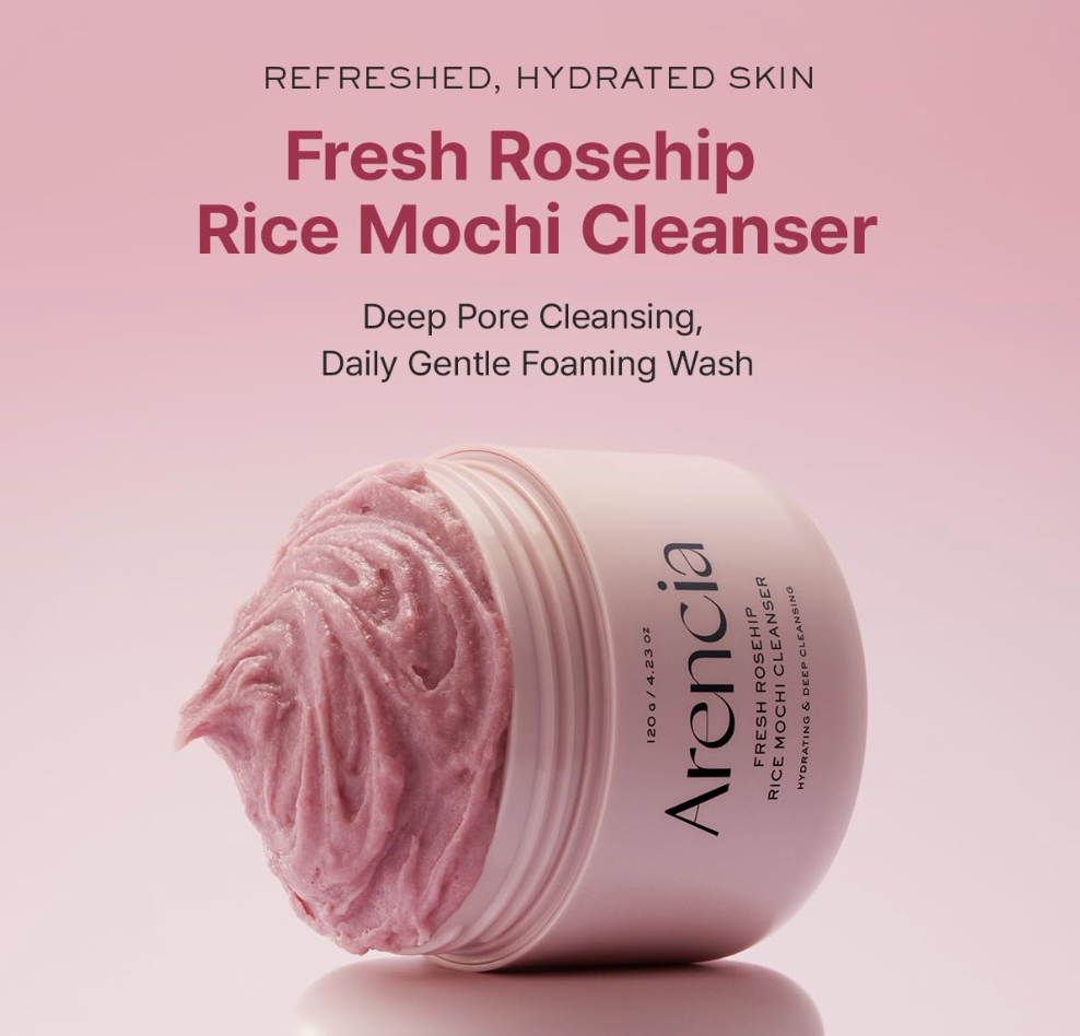 Arencia Fresh Rosehip Rice Mochi Cleanser