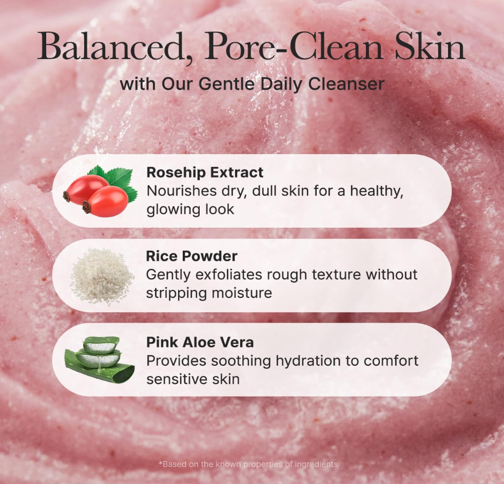 Arencia Fresh Rosehip Rice Mochi Cleanser