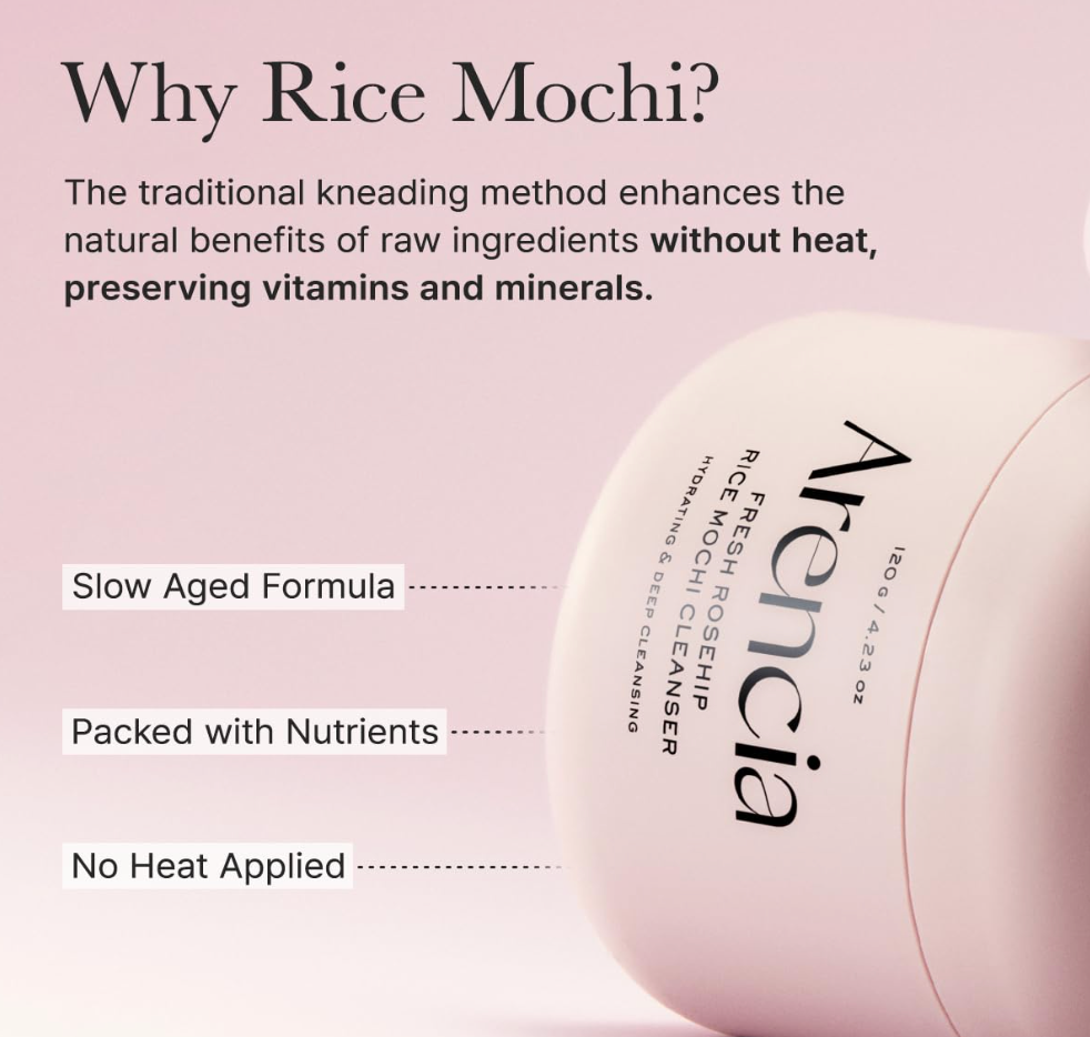 Arencia Fresh Rosehip Rice Mochi Cleanser